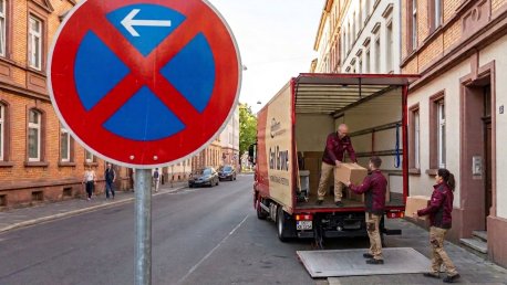 Halteverbotszonen für Umzüge und Transporte
